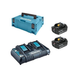 Комплект аккумулятор LXT 18.0 В BL1860B 2 шт. + зарядное устройство DC18RD + кейс MAKPAC тип 3