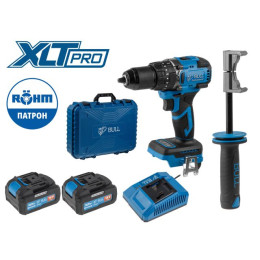 Аккум. дрель-шуруповерт BULL SR 1806 R-series в чем. XLTpro БЕСЩЕТ., Удар., 18 В, 80 Н*м, 2х4 А*ч