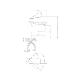 Смеситель для умывальника (Lt) D35, серия Camellia хром, a-five