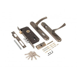 Замок врезной с/руч АЛЛЮР 0203 AB ст.бронза