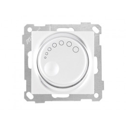 Выключатель поворотный (диммер) (скрытый, без рамки, винт. зажим, 600Вт) белый, DARIA, MUTLUSAN