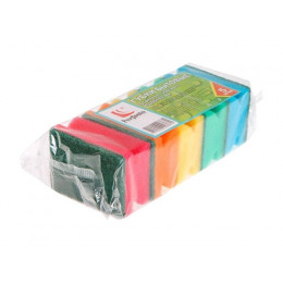 Губки кухонные профилированные, 5 шт., 85х65х41 мм, PERFECTO LINEA