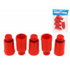 Заглушка ПП 1/2" нар. красная, AV Engineering (5 шт. инд. упак.)