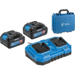 Набор аккумулятор 2х4 А*ч и зарядное устройство 2х4 А BULL XLTpro в чем. SET