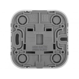 Розетка 1-ая (открытая, с/з) белая, Bailly, LEIDEN ELECTRIC