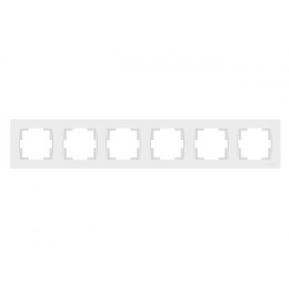 Рамка 6-ая горизонтальная белая, RITA, MUTLUSAN