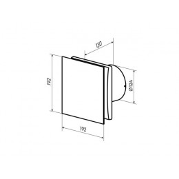 Вентилятор вытяжной накладной Agat 125 ZERNBERG