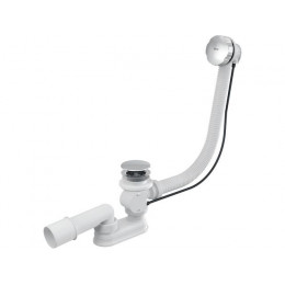 Сифон для ванны автомат, металл, Alcaplast