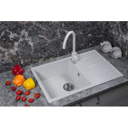 Мойка кухонная из искусственного камня BENEFIT олово 730х470 мм, AV Engineering