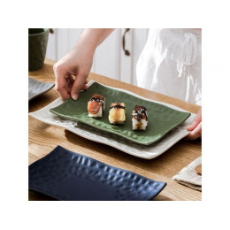 Блюдо керамическое, 22.5х14.5 см, серия ASIAN, белое, PERFECTO LINEA