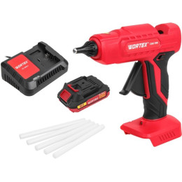 Аккум. клеевой пистолет WORTEX CGG 1118 в кор. ALL1 XLT с акб и з/у SET 18В, 11 мм