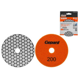 Алмазный гибкий шлифкруг "Черепашка" 100мм P200 сух. GEPARD (GP5023-200)