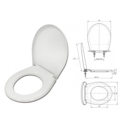 Сиденье для унитаза Универсал белое, ИнкоЭр