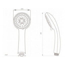 Душевая лейка, 5-функц. AVSSS-022 AV Engineering