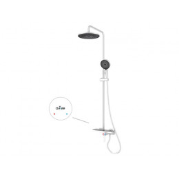 Душевая система (Lt) D35, серия Lotus белый, a-five