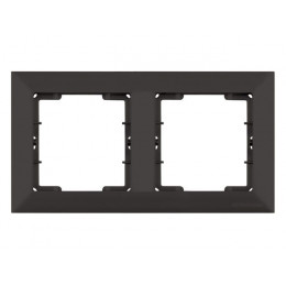 Рамка 2-ая горизонтальная черная, DARIA, MUTLUSAN