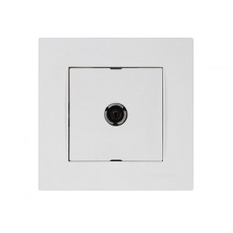 Розетка ТВ (переходная, скрытая) белая, RITA, MUTLUSAN