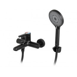 Смеситель для ванны (Lt) D35, серия Lotus черный, a-five