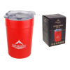 Термостакан, 360 мл, нержавеющая сталь, красный, ARIZONE