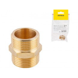 Ниппель 1/2" нар.-нар., AV Engineering (инд. упак)