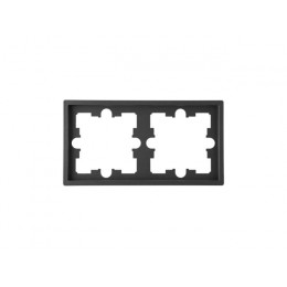 Рамка 2-местная графит, Carre, BYLECTRICA