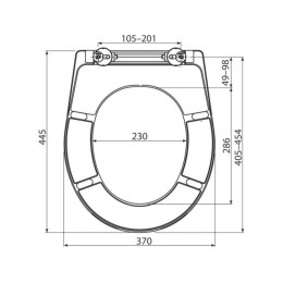 Сиденье для унитаза универсальное Softclose, Alcaplast