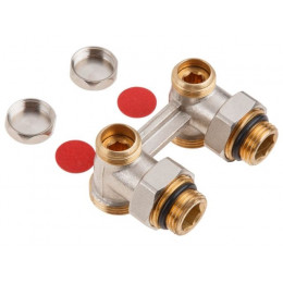 Клапан угловой вентильный 3/4" нар. для радиатора (мультифлекс), AV Engineering (инд. упак.)