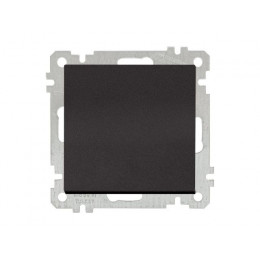 Выключатель 1-клав. двухполюсный (скрытый, без рамки, пруж. зажим) черный, DARIA, MUTLUSAN