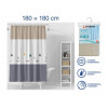 Шторка для ванной (12 колец в комплекте), 180x180 см, Secret, лампы, PERFECTO LINEA