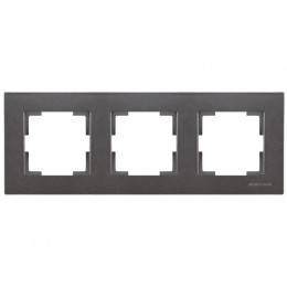 Рамка 3-ая горизонтальная дымчатая, RITA, MUTLUSAN