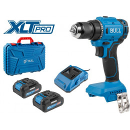 Аккум. дрель-шуруповерт BULL SR 1803 в чем. XLTpro БЕСЩЕТ., 2x2 А*ч, 18 В, 45 Н*м, БЗП 10 мм