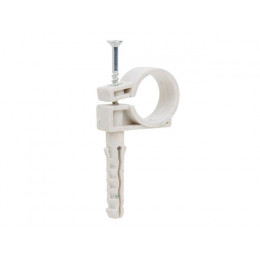 Хомут-дюбель d 40 с ударным шурупом (25шт в зип-локе)