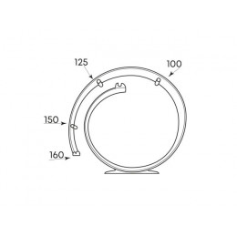 Крепление воздуховода 360 круглых каналов 100/125/150/160мм ZERNBERG