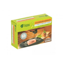 Соляной брикет с травами для бани и сауны с гималайской солью, 1300 г, "Банные штучки"