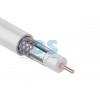 Кабель RG-6U+Cu (75 Ом), Cu/Al/Cu 48 % (бухта 100 м) белый PROconnect