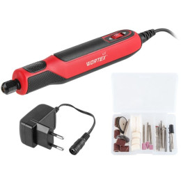 Гравер электрический WORTEX LX MG 3017 E в кор.+аксессуары, 0-18000 об/мин, цанга 3,2