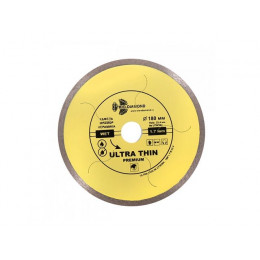 Алмазный круг 180х25,4мм по керамике сплошн.ультратонкий Hot Press