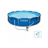 Каркасный бассейн Metal Frame, круглый, 366х76 см + фильтр-насос 220 В, INTEX