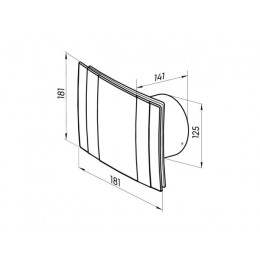 Вентилятор вытяжной накладной Ametist 125 ZERNBERG