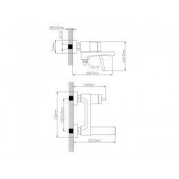 Смеситель для ванны D35, серия 750 ECONOCE