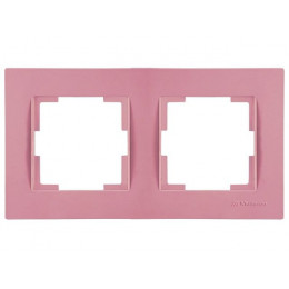 Рамка 2-ая горизонтальная розовая, RITA, MUTLUSAN