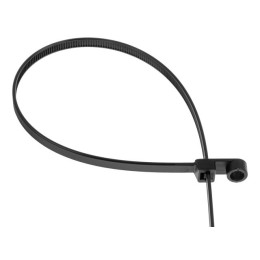 Хомут-стяжка с монтажным отверстием 3.6х150 мм черный (100 шт в уп.) STARFIX