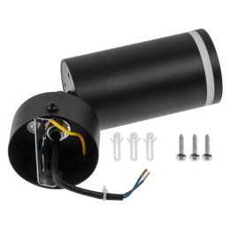 Светильник накладной поворотный/черный GU10 12 Вт LEIDEN ELECTRIC