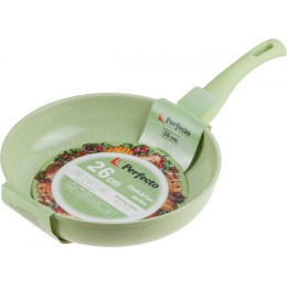 Сковорода ф 26х5.8 см, алюм., антиприг. покр., серия Cook&Fun, зеленая, PERFECTO LINEA