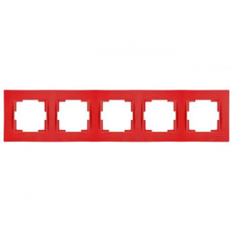 Рамка 5-ая горизонтальная красная, RITA, MUTLUSAN