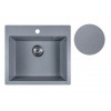Мойка кухонная из искусственного камня UNIT серебро 550х500 мм, AV Engineering