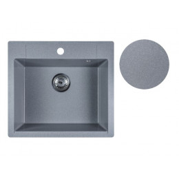 Мойка кухонная из искусственного камня UNIT серебро 550х500 мм, AV Engineering