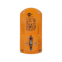 Розетка с вилкой переносная с УЗО (с/з, 16А, 230В) Brennenstuhl