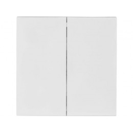 Выключатель 2 клав. проходной (скрытый, 10А) белый, Carre, BYLECTRICA