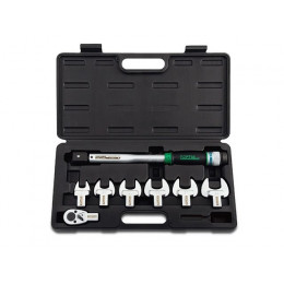 Ключ динамометрич. 10-80 Н/м 1/2" + рожковые насадки 17-29мм TOPTUL